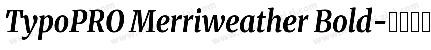TypoPRO Merriweather Bold字体转换